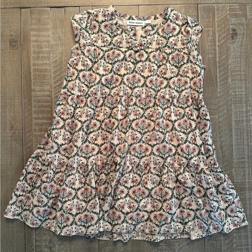 Roller Rabbit Girl's Hampton Floral Flounce Dress Size 6 NWOT